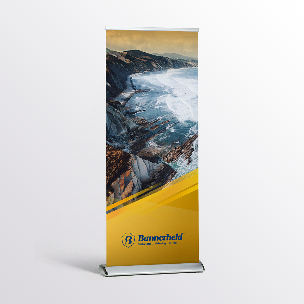 Roll-Up Deluxe mit bedrucktem Banner