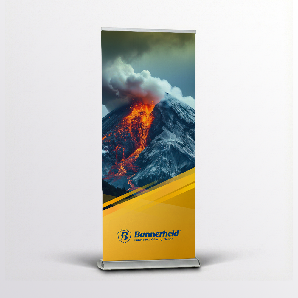 Roll-Up Premium mit verchromten Seitenkappen