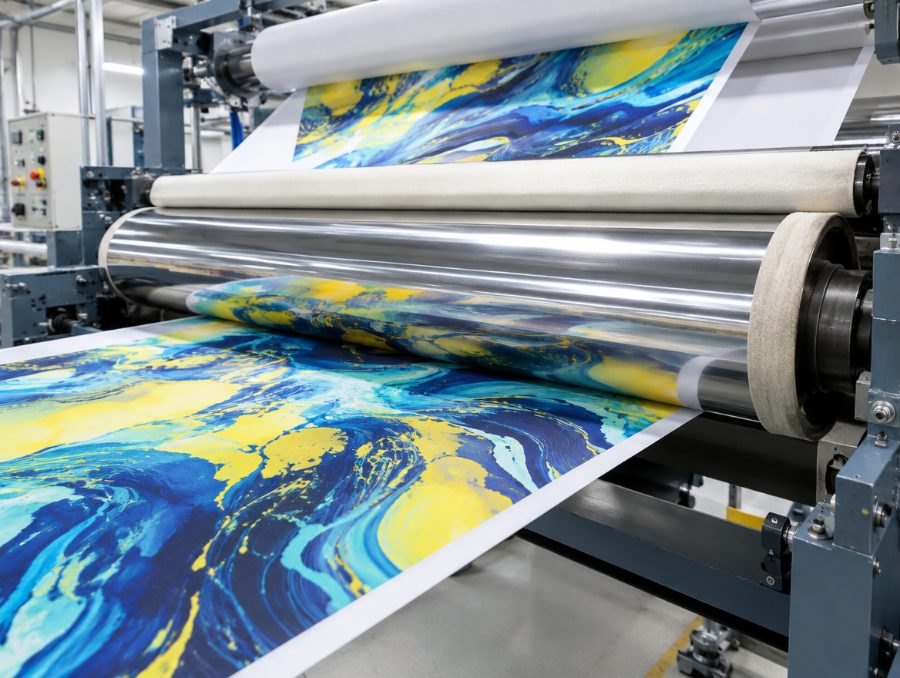 Sublimation im Kalander